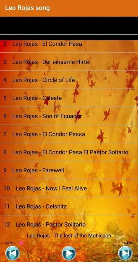 Leo Rojas Song screenshot 6