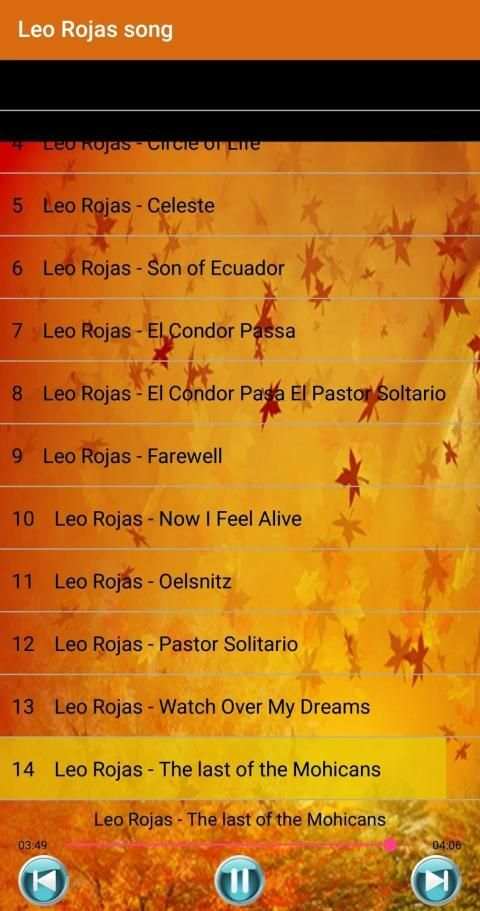 Leo Rojas Song screenshot 2