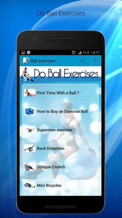 Stability Ball Exercises - Full Body Workouts screenshot 1