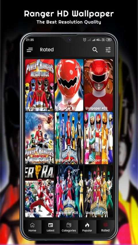 Power Hero Rangers for Wallpapers 4K screenshot 2
