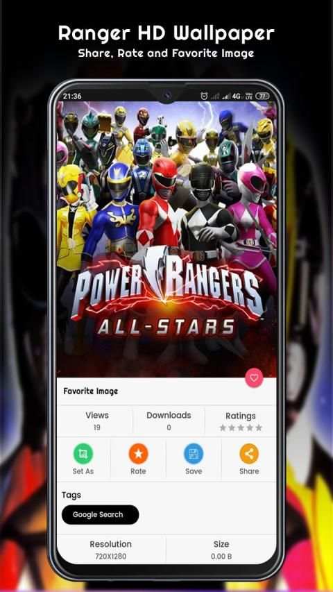 Power Hero Rangers for Wallpapers 4K स्क्रीनशॉट 1