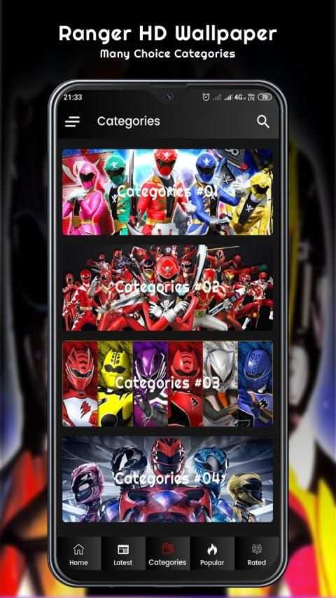 Power Hero Rangers for Wallpapers 4K स्क्रीनशॉट 3