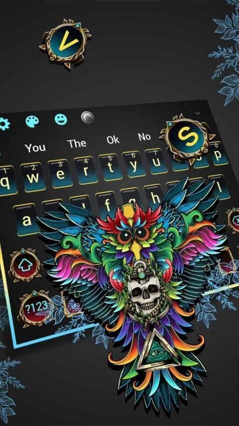 Devil Owl Keyboard Theme screenshot 2