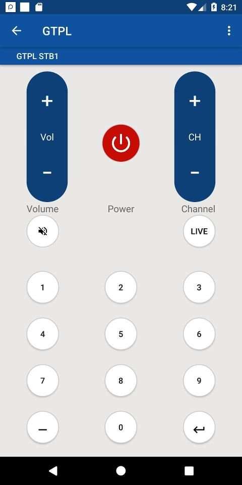 GTPL Remote Control स्क्रीनशॉट 5