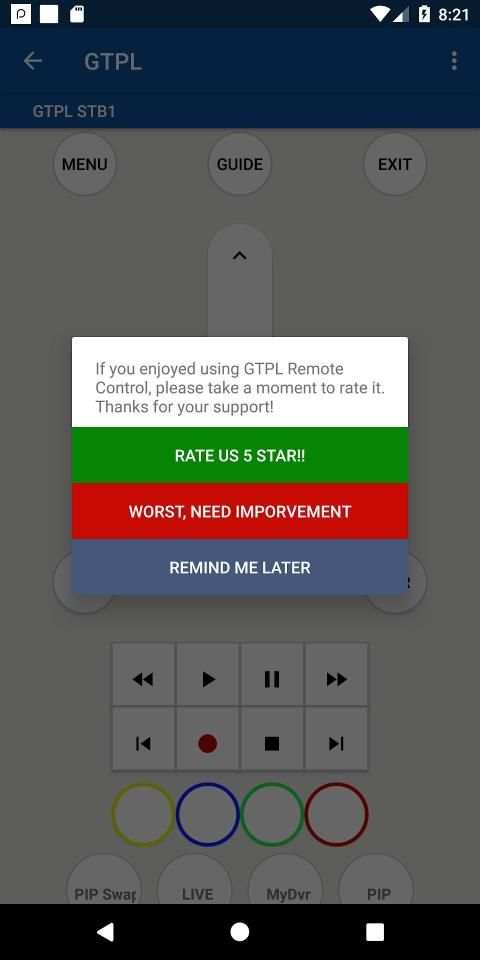 GTPL Remote Control screenshot 4