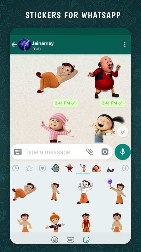 Cartoon Sticker For Whatsapp screenshot 1