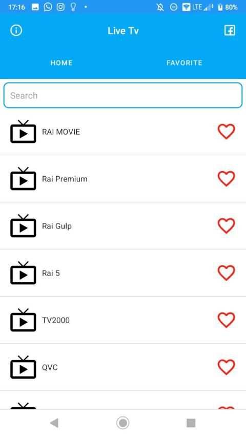 TV italiane 1 تصوير الشاشة