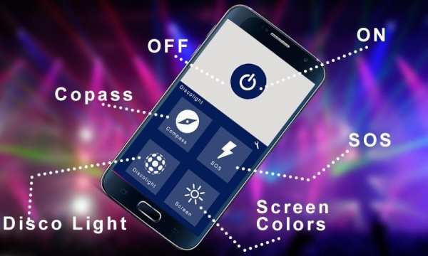 Colorful Disco Flashlight - LED Flashlight screenshot 8