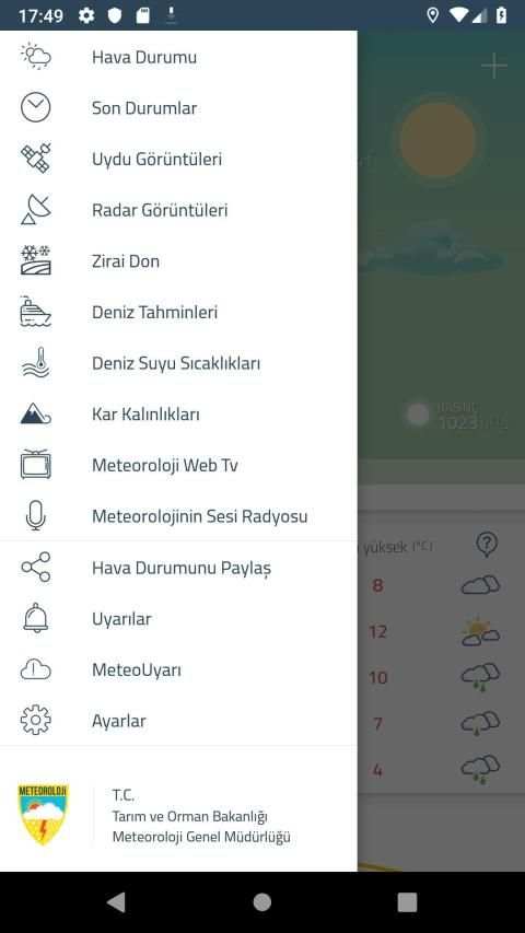 Meteoroloji Hava Durumu screenshot 14