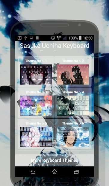 Sasuke Keyboard Theme screenshot 1
