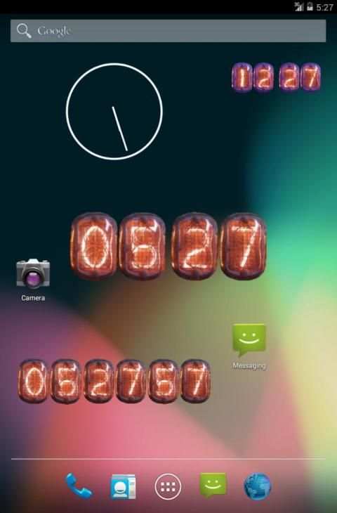 Nixie Clock Widget स्क्रीनशॉट 1