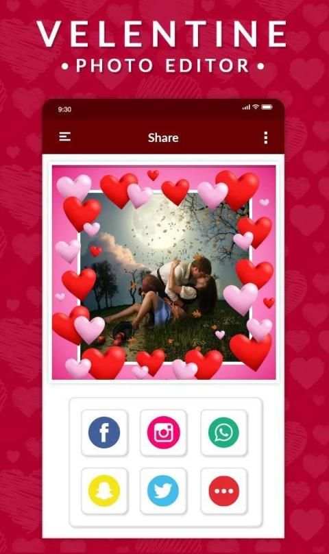 Valentine’s Day Photo Editor - Love Photo Editor screenshot 1