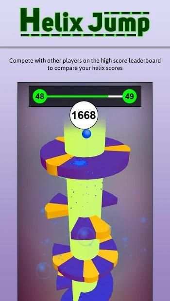 3d Helix Jump Ball Balance Spring Game screenshot 1