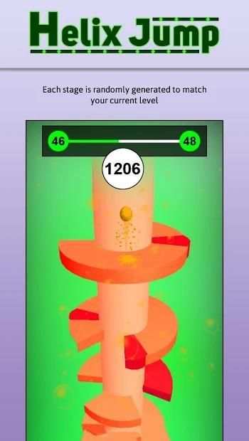 3d Helix Jump Ball Balance Spring Game screenshot 2