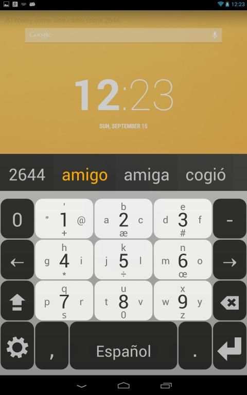 Spanish Keyboard plugin screenshot 5