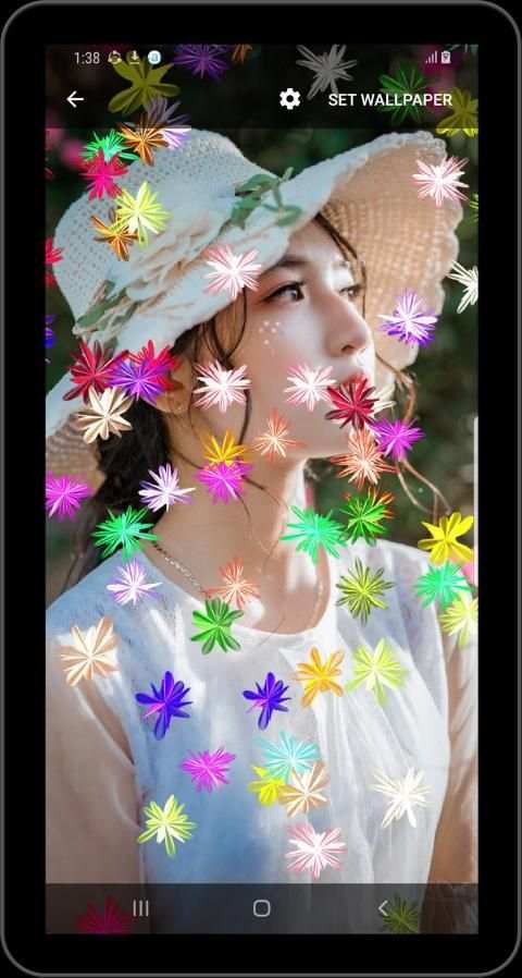Magic glow Flowers Live Wallpaper screenshot 3