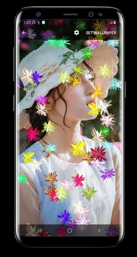 Magic glow Flowers Live Wallpaper screenshot 10