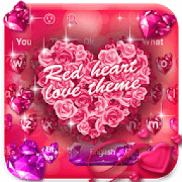 ikon Red Heart Love Keyboard
