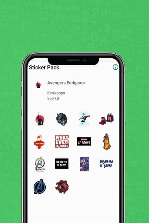 Avengers Endgame - WAStickerApps स्क्रीनशॉट 3