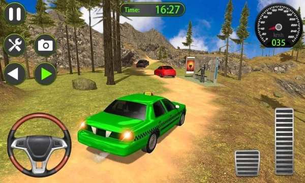 Taxi Driver 3D - Hill Station Game स्क्रीनशॉट 1