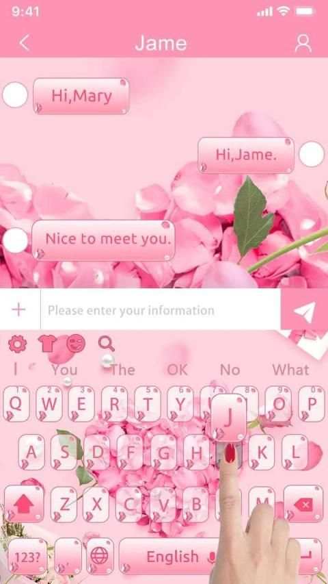 Romantic Day Keyboard स्क्रीनशॉट 2
