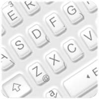 Simple White Button Keyboard Theme on 9Apps