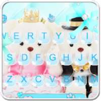 Blue Cute Bear Keyboard Theme on 9Apps