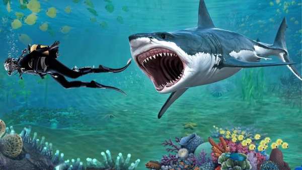 Angry Shark Evolution: Shark World - Shark Attack स्क्रीनशॉट 10