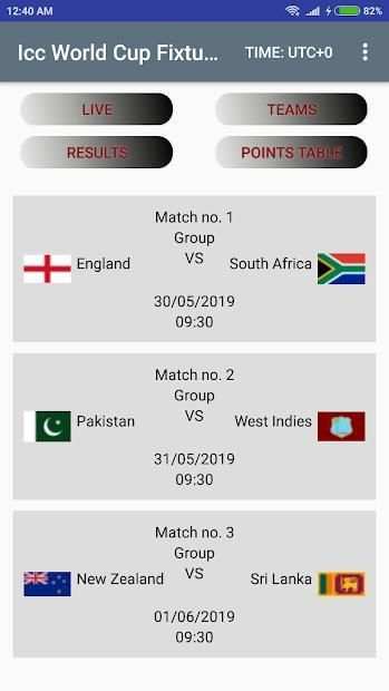 Cricket World Cup 2019 स्क्रीनशॉट 3