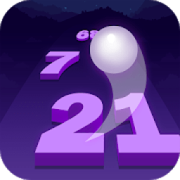 Ball Hop: Endless Number Road Jump  icon