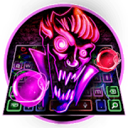 ikon Neon Ghost Keyboard Theme
