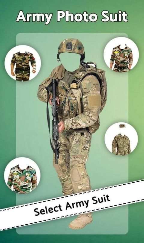Army Photo Suit : Editor स्क्रीनशॉट 5