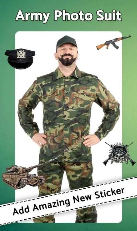 Army Photo Suit : Editor स्क्रीनशॉट 2