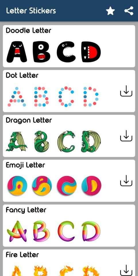 Letter WAStickerApp - Letter Stickers for Whatsapp screenshot 23