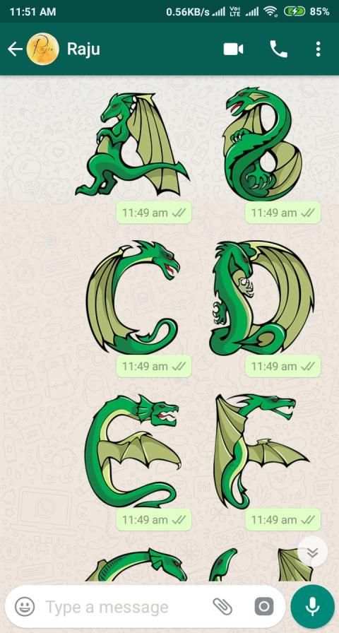 Letter WAStickerApp - Letter Stickers for Whatsapp screenshot 1