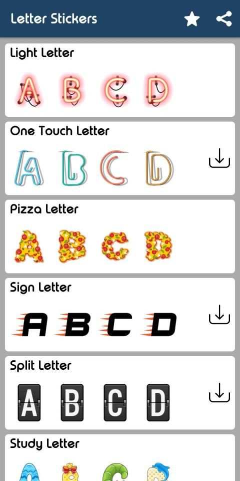 Letter WAStickerApp - Letter Stickers for Whatsapp screenshot 15