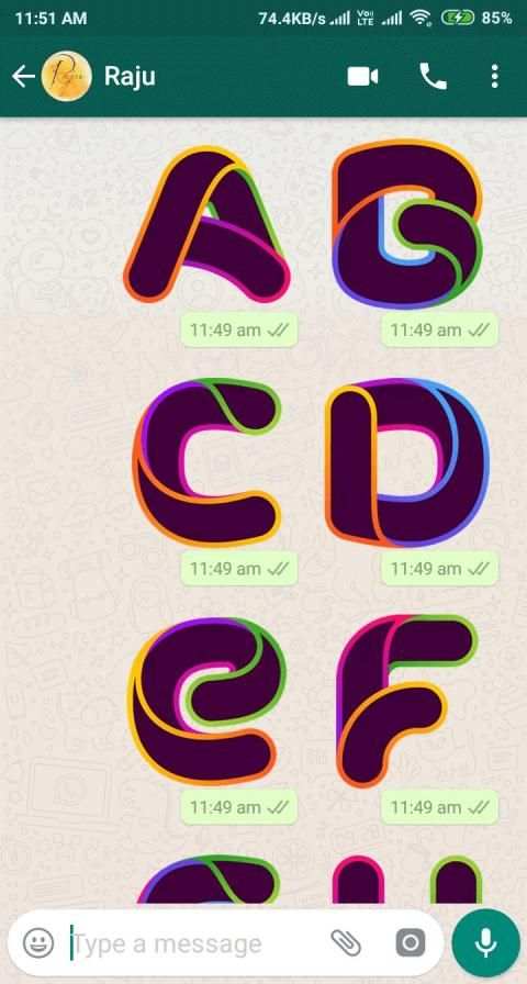 Letter WAStickerApp - Letter Stickers for Whatsapp screenshot 14