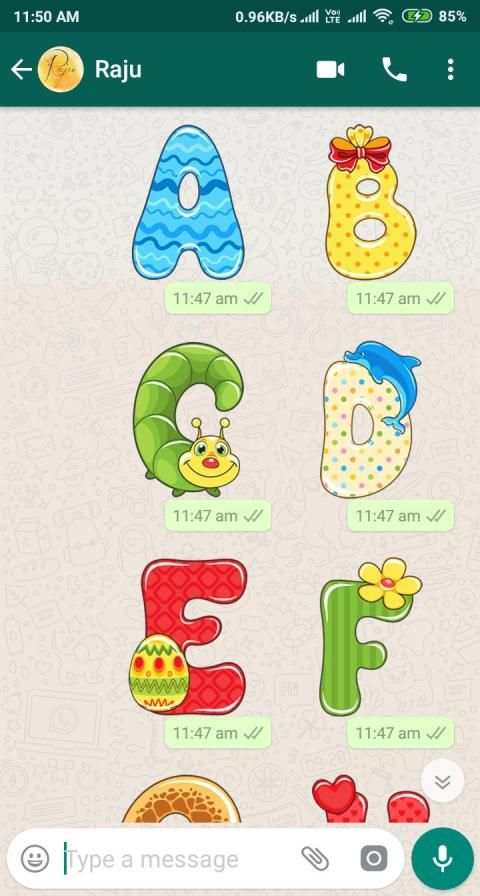 Letter WAStickerApp - Letter Stickers for Whatsapp screenshot 2