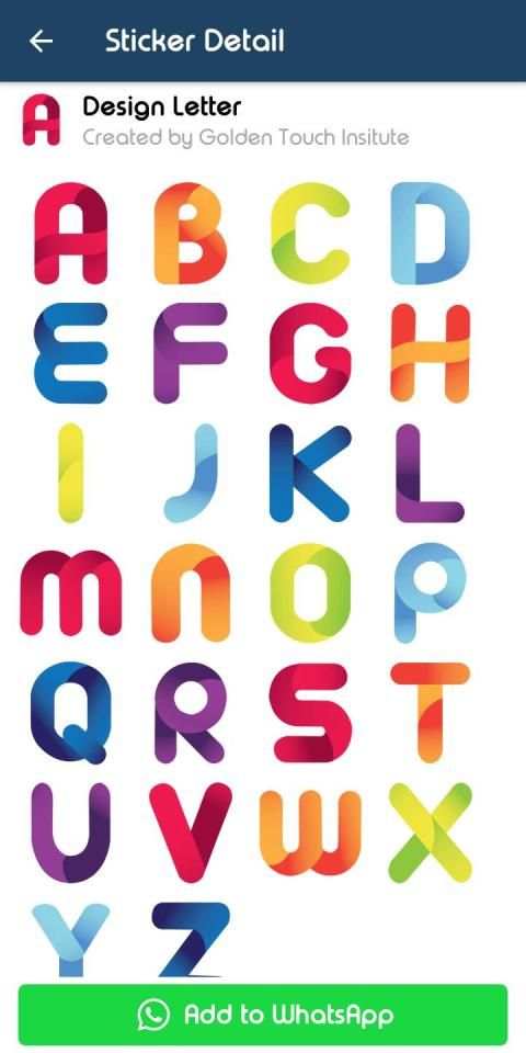 Letter WAStickerApp - Letter Stickers for Whatsapp screenshot 5