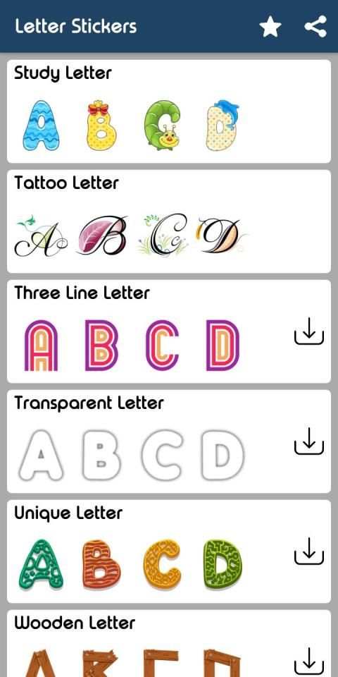 Letter WAStickerApp - Letter Stickers for Whatsapp screenshot 8