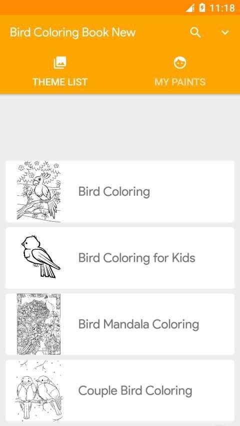 Bird Coloring Book New स्क्रीनशॉट 5