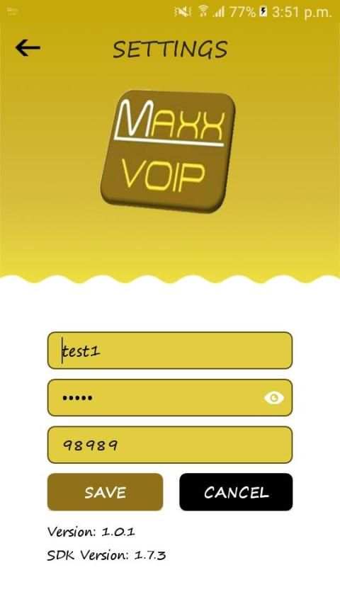 Maxx Voip स्क्रीनशॉट 1
