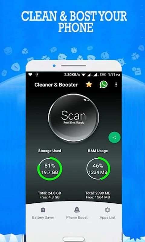 Depra Cleaner 2019 - Clean Junk Files & Game Boost screenshot 1