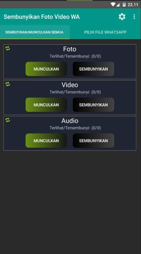 Sembunyikan Foto Video WA screenshot 2