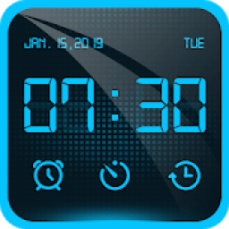 ikon Alarm Clock - Bedside Clock, Stopwatch &amp; Timer