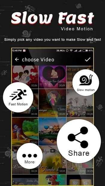 Slow Fast Video Editor स्क्रीनशॉट 1