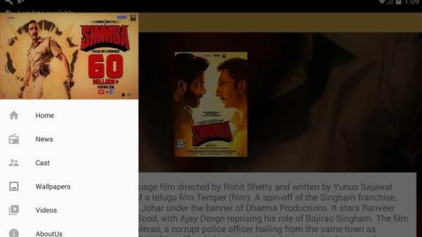 Movie Info Simmba screenshot 3