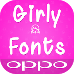 Girly Fonts for OPPO أيقونة