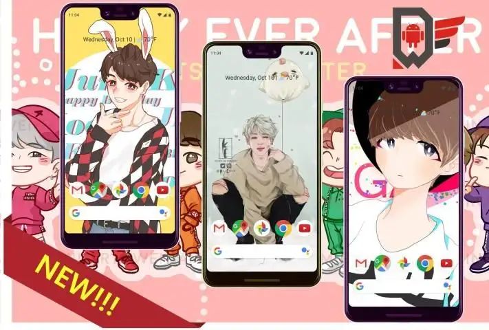 BTS Cartoon Wallpaper HD App Download 2023 - Gratis - 9Apps