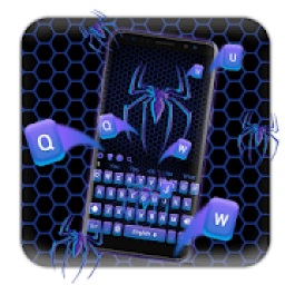 ikon Unusual purple spider keyboard theme